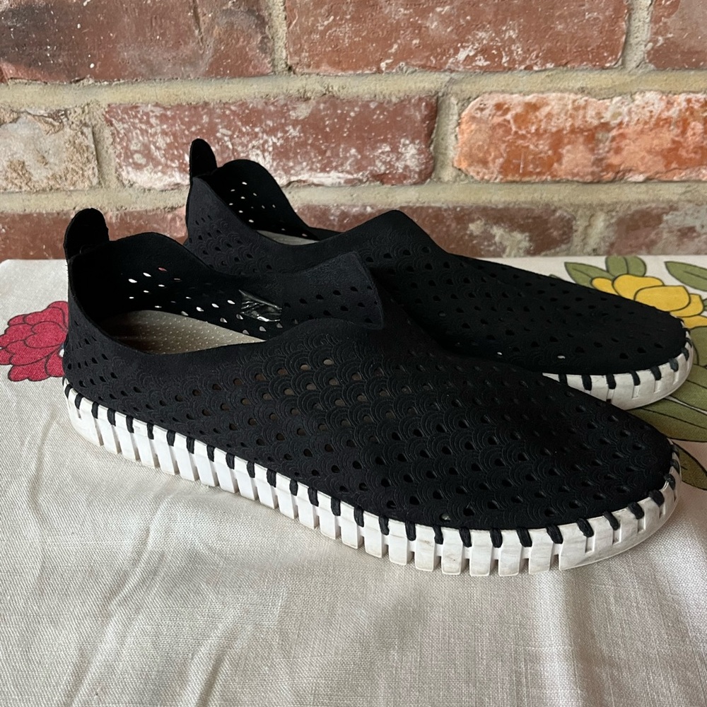 Ilse Jacobsen Tulip Slip-In Women’s Shoes Size 41 (9.5) Black